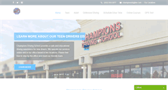 Desktop Screenshot of championsdrivingschools.com