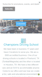 Mobile Screenshot of championsdrivingschools.com